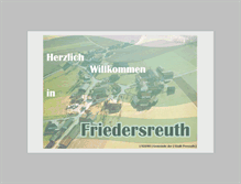 Tablet Screenshot of friedersreuth.pressath.de